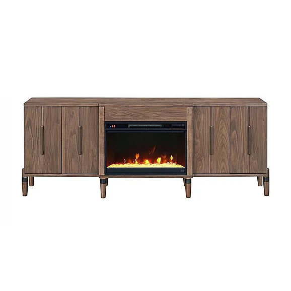 Legends Tranquility 78" Fireplace Console in Walnut ZTRN-1978