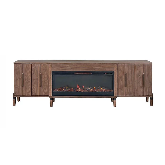 Legends Tranquility 94" Fireplace Console in Walnut ZTRN-1994