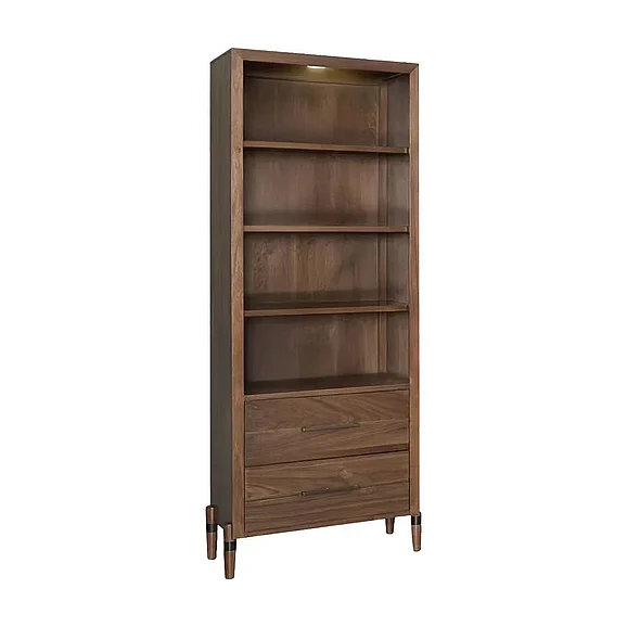 Legends Tranquility Bookcase Pier in Walnut ZTRN-3001
