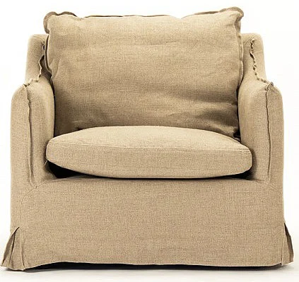 Zentique Todd Club Arm Chair in Beige ZVD010